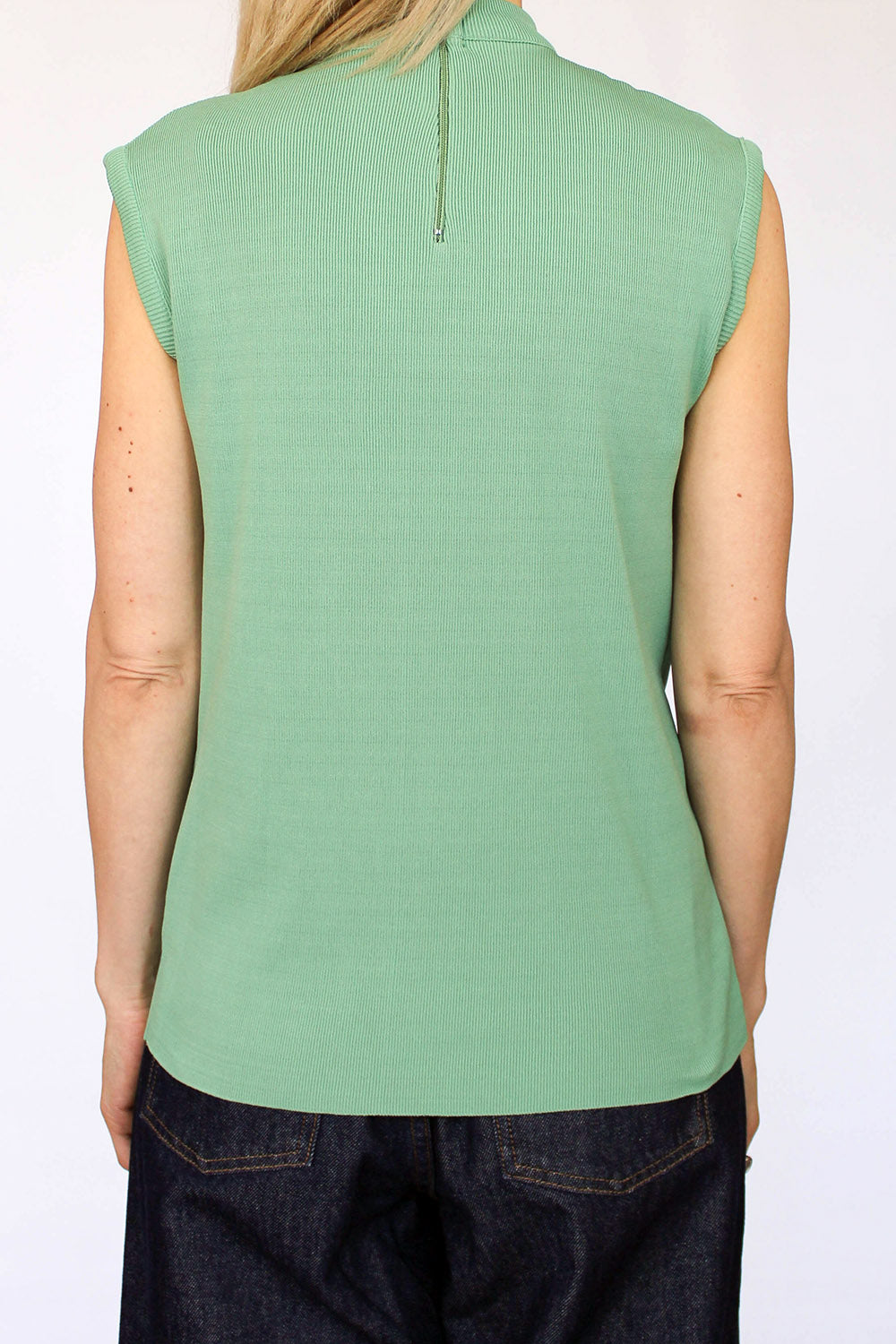 Vintage 70s mouwloze top met col_3