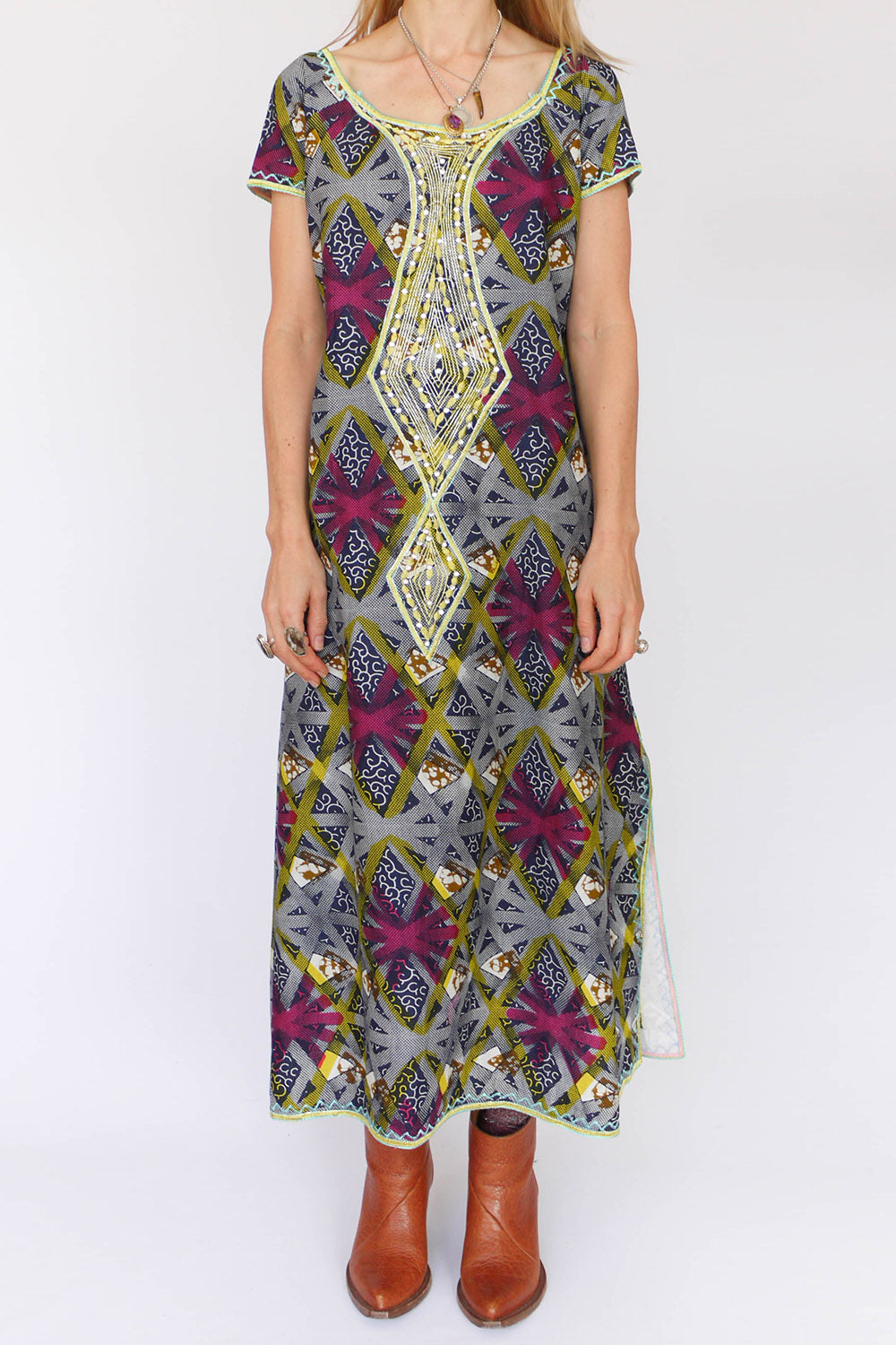 Vintage Afrikaanse Batik jurk_1