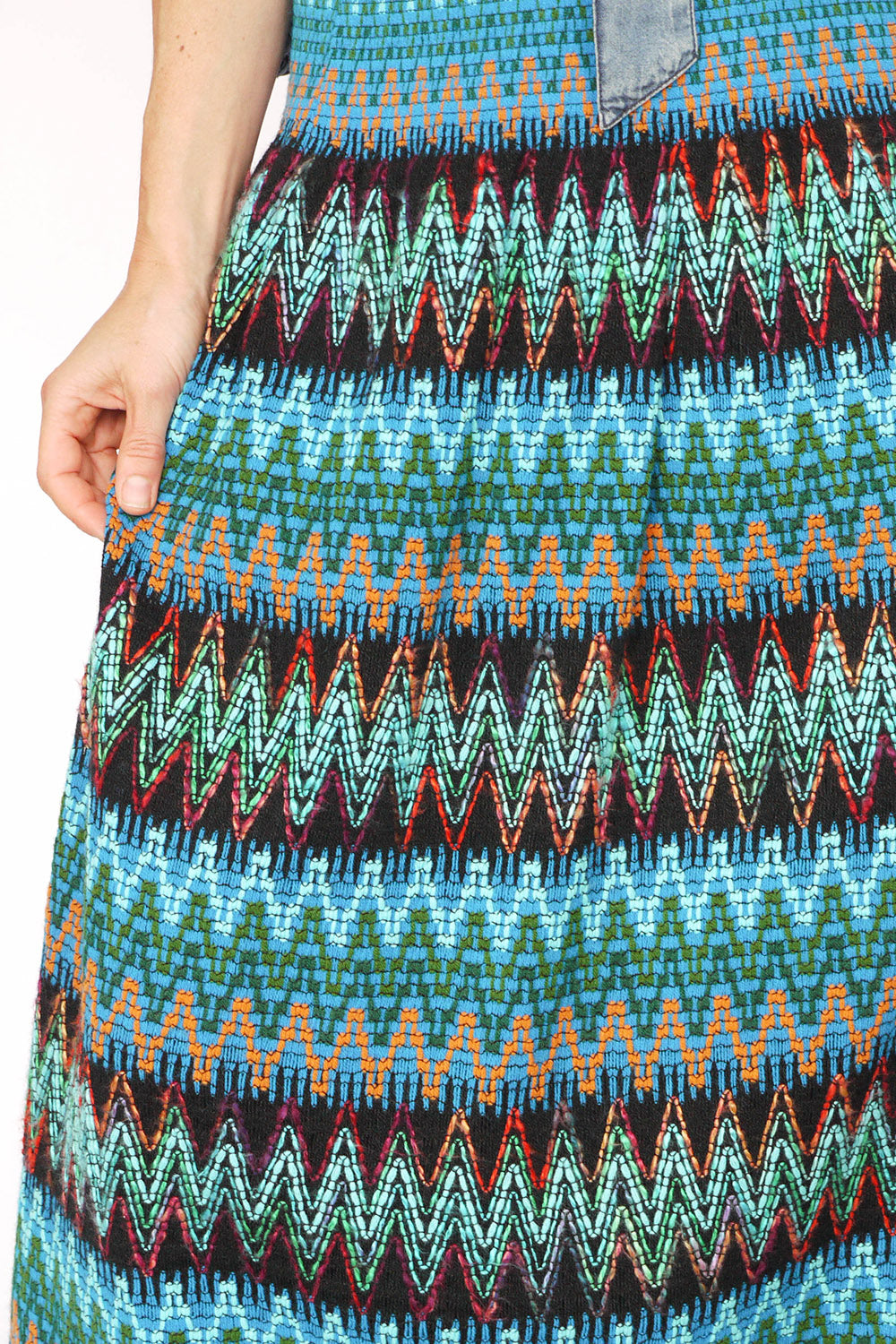 Vintage chevron maxi rok_4