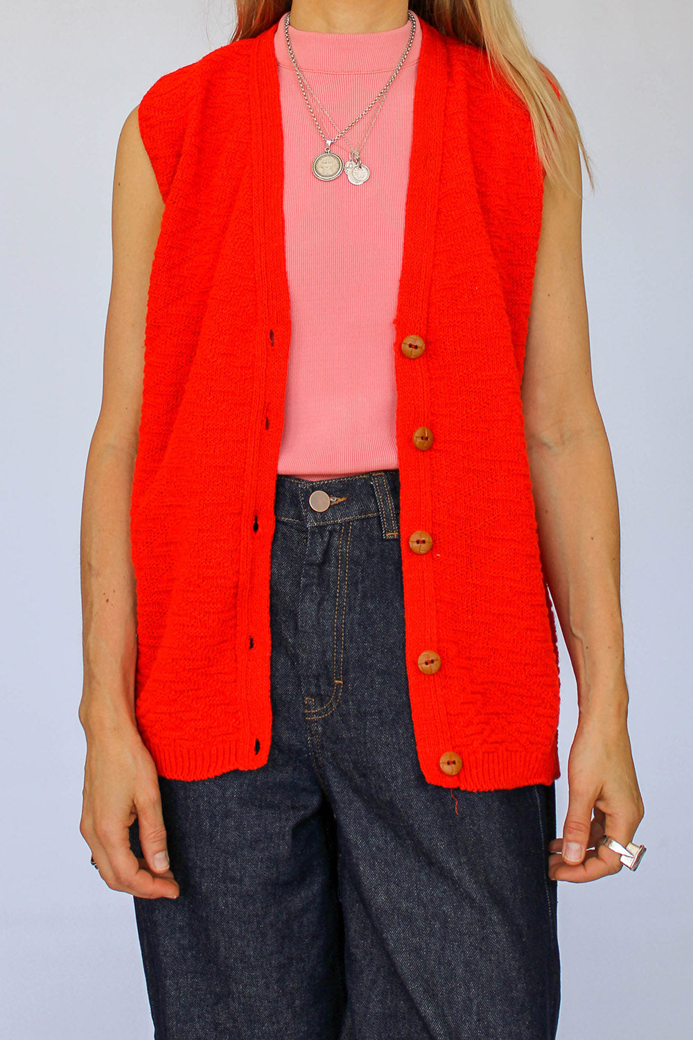 Vintage jaren 70 mouwloos vest_2
