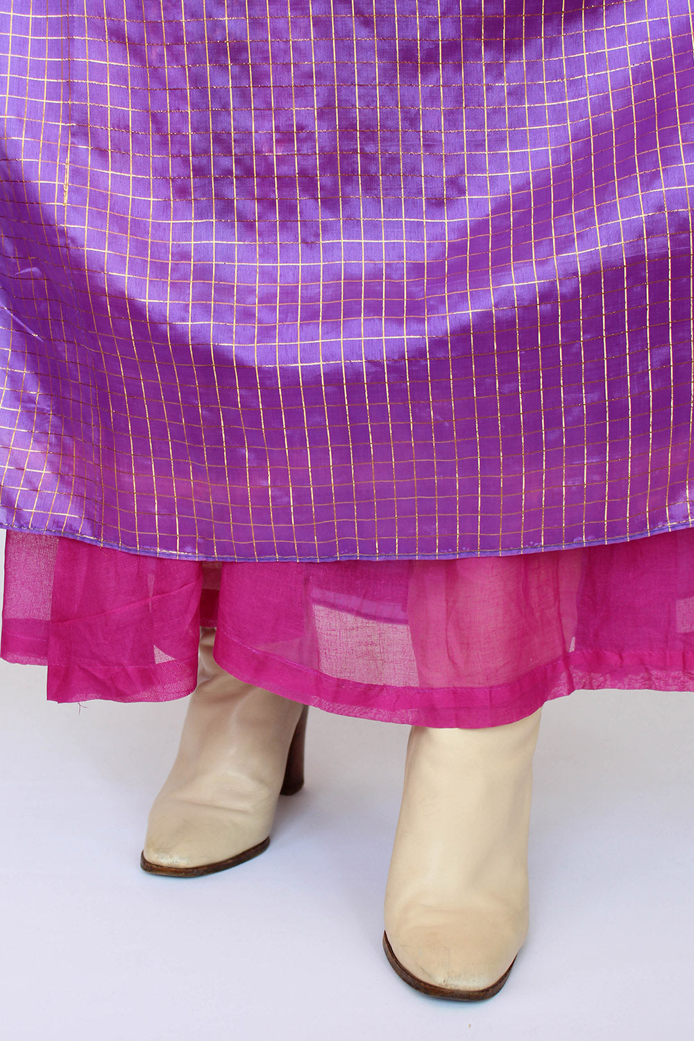 Vintage lurex maxi rok_4
