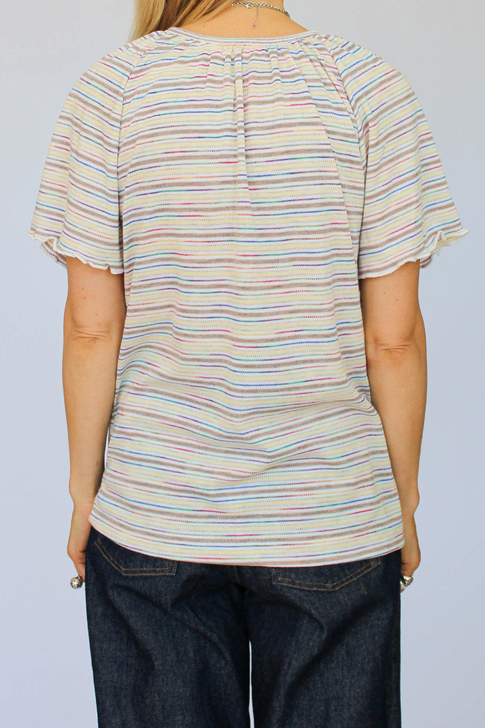 Vintage seventies gestreepte top_3