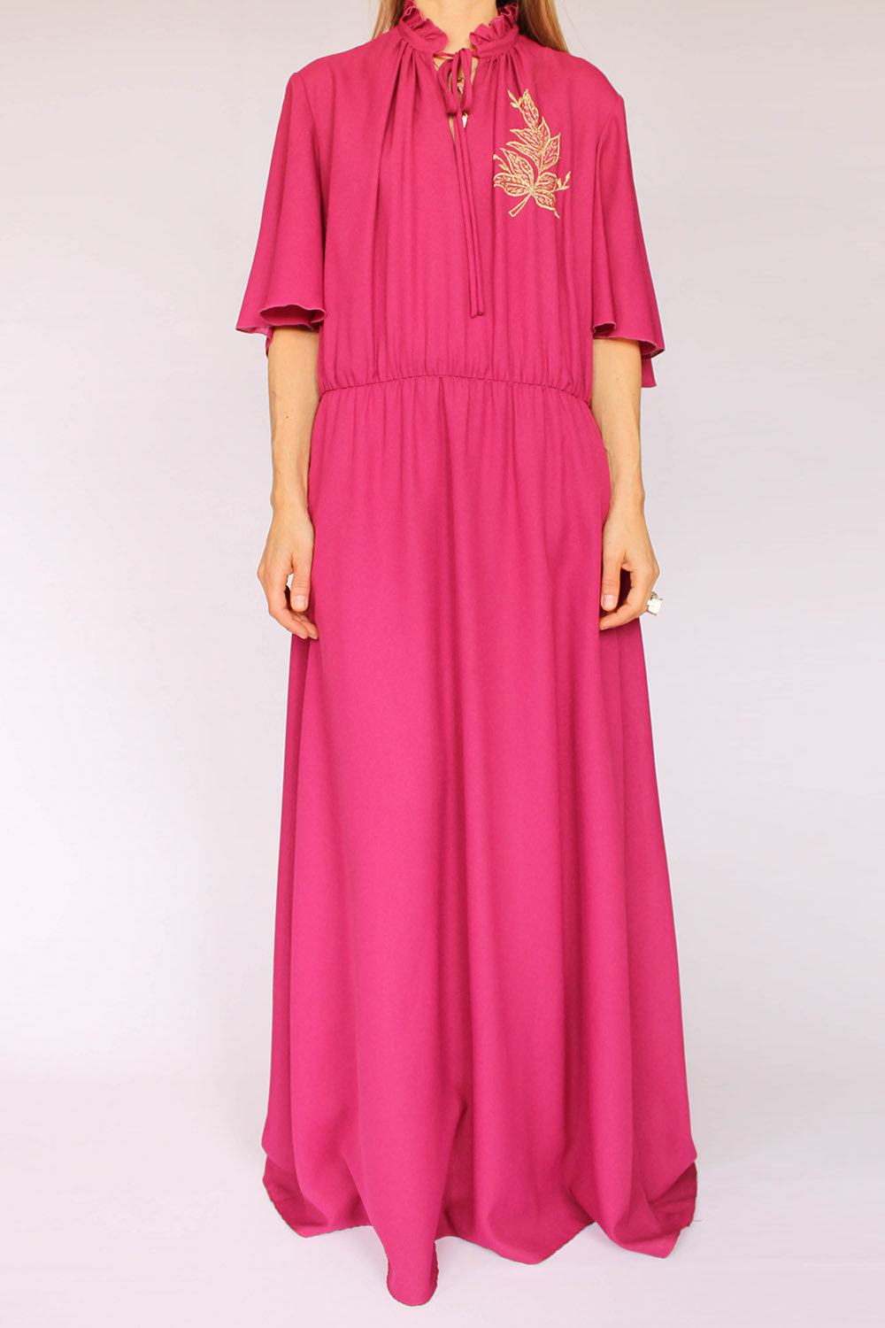 Vintage seventies maxi jurk_1