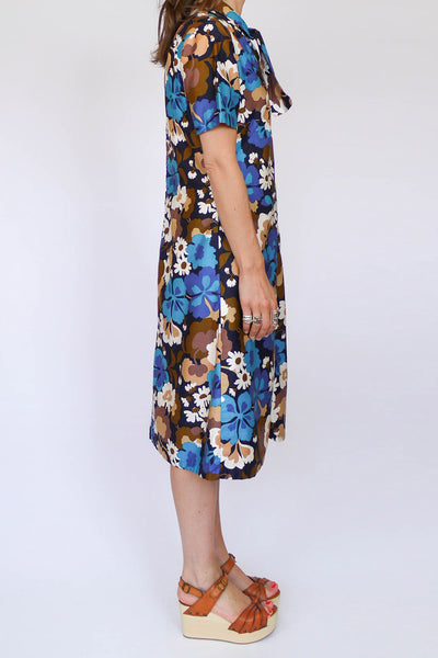 Vintage sixties floral jurk_1