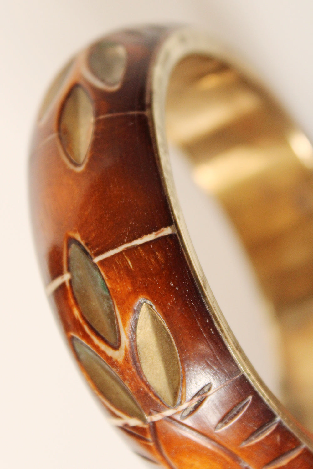 Vintage bewerkte jaren 70 armband