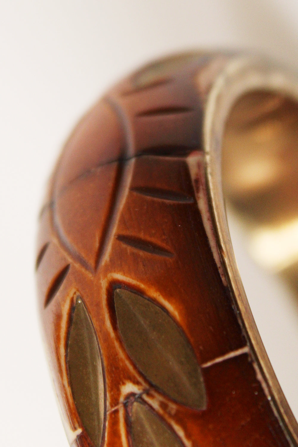 Vintage bewerkte jaren 70 armband