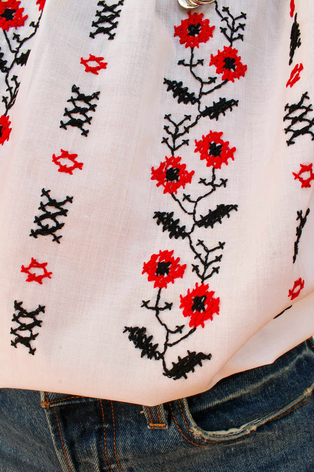 Vintage geborduurde folklore tuniek