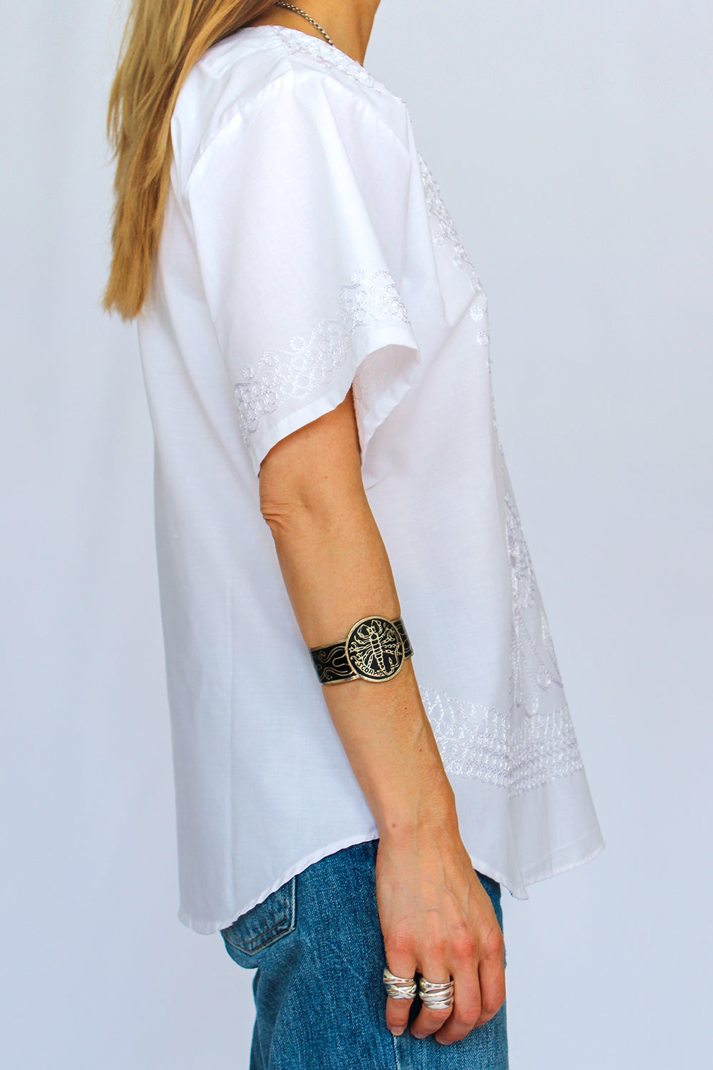 Vintage geborduurde kaftan tuniek_2