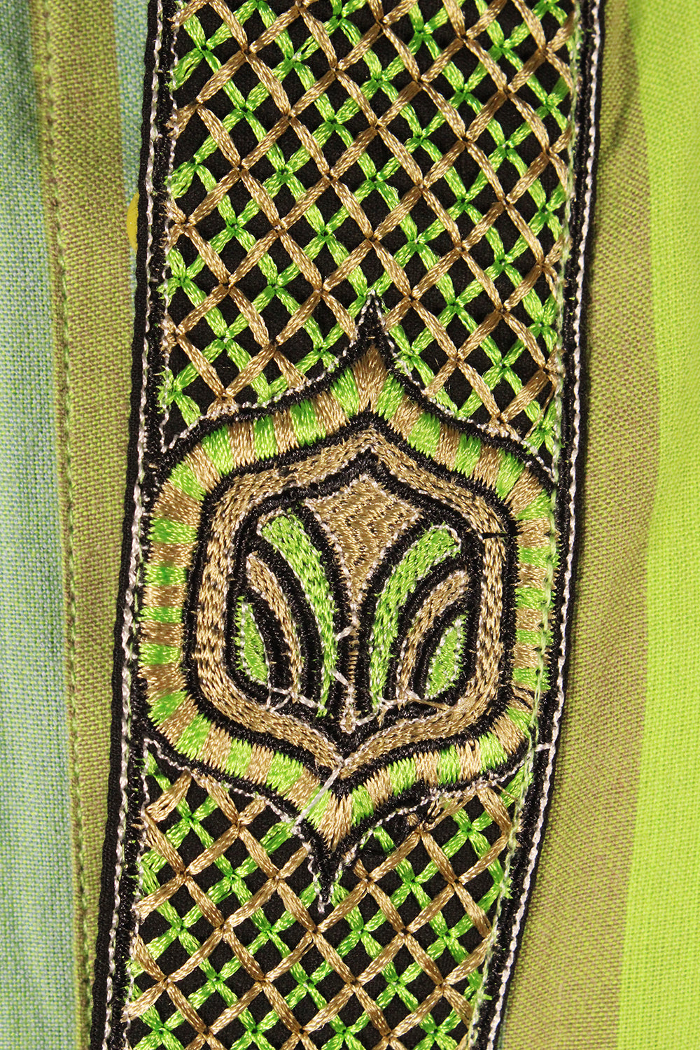 Vintage gestreepte kaftan tuniek