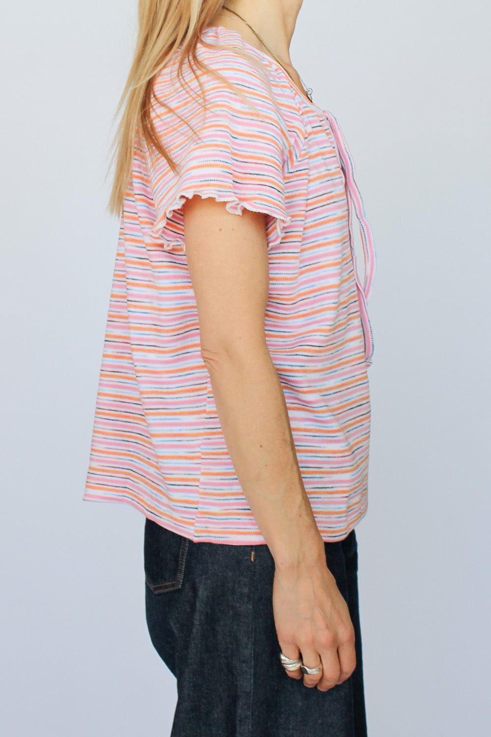 Vintage gestreepte seventies top_3
