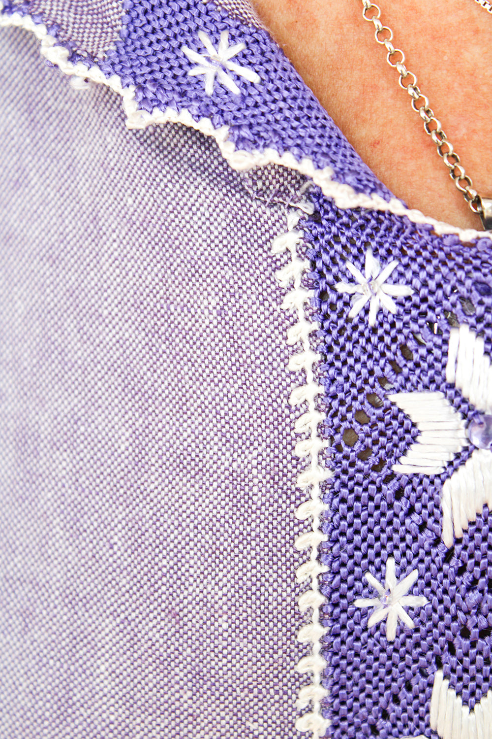 Vintage hooded kaftan jurk