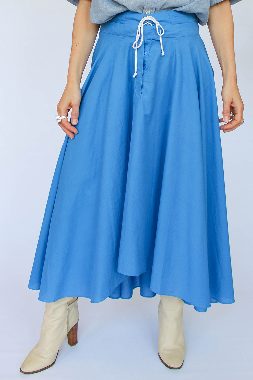 Vintage jaren 80 asymmetrische rok_1