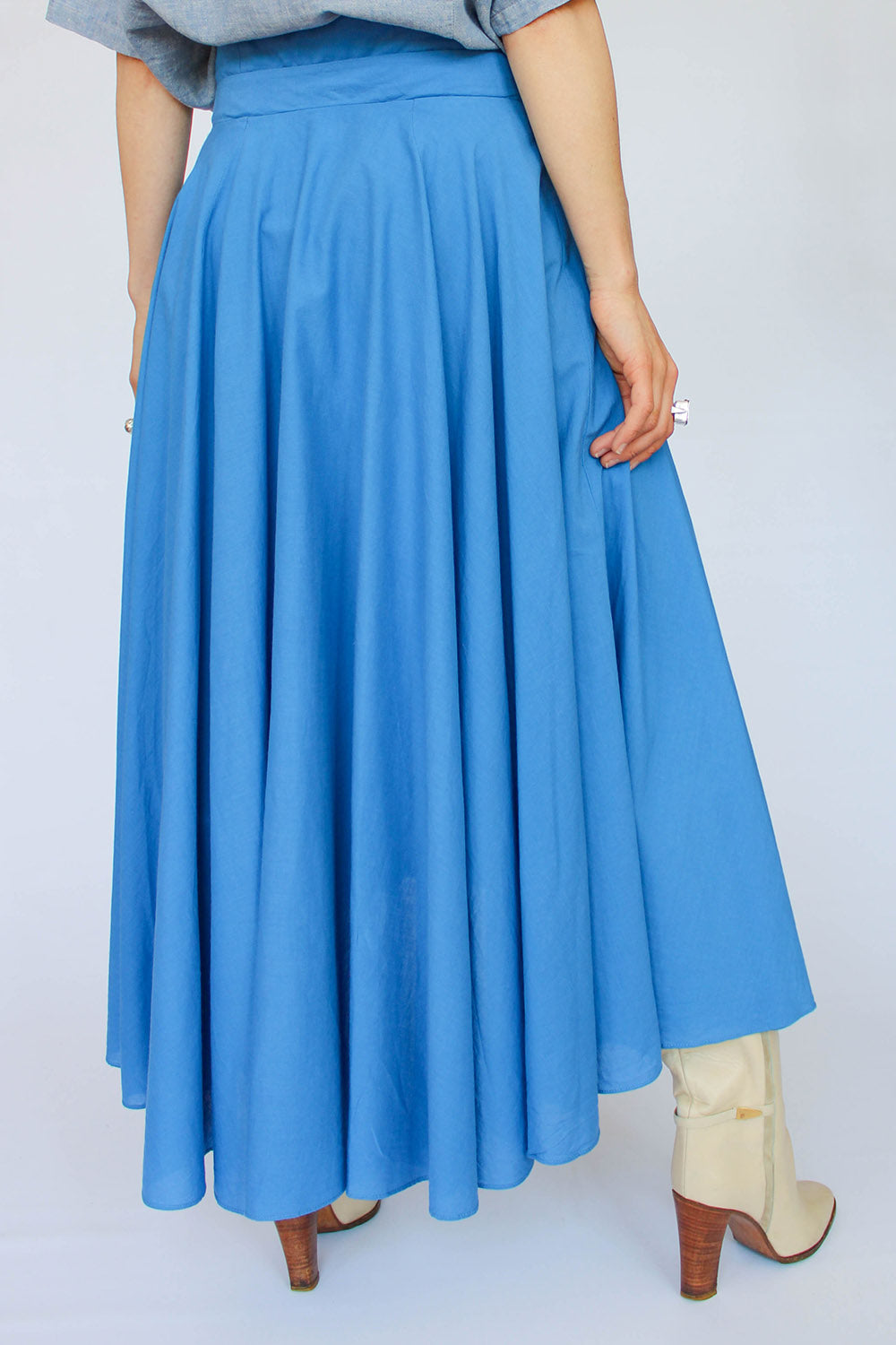 Vintage jaren 80 asymmetrische rok_3