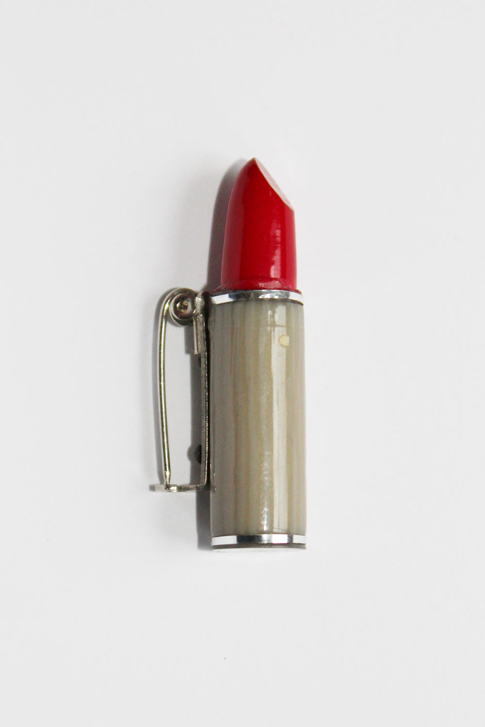 Vintage lipstick broche