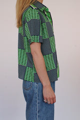 Vintage sixties blouse met korte mouw