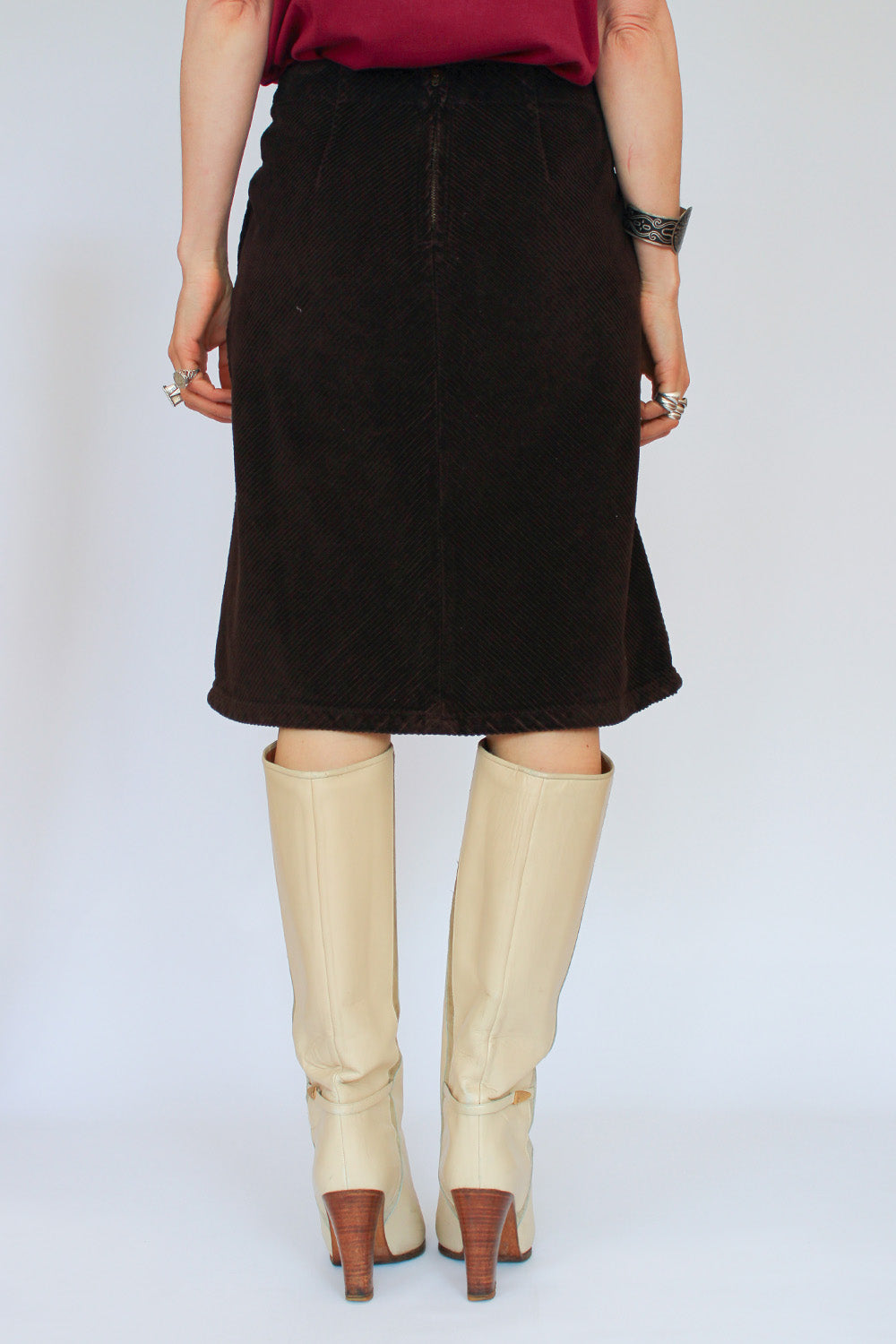 Vintage sixties corduroy rok_3