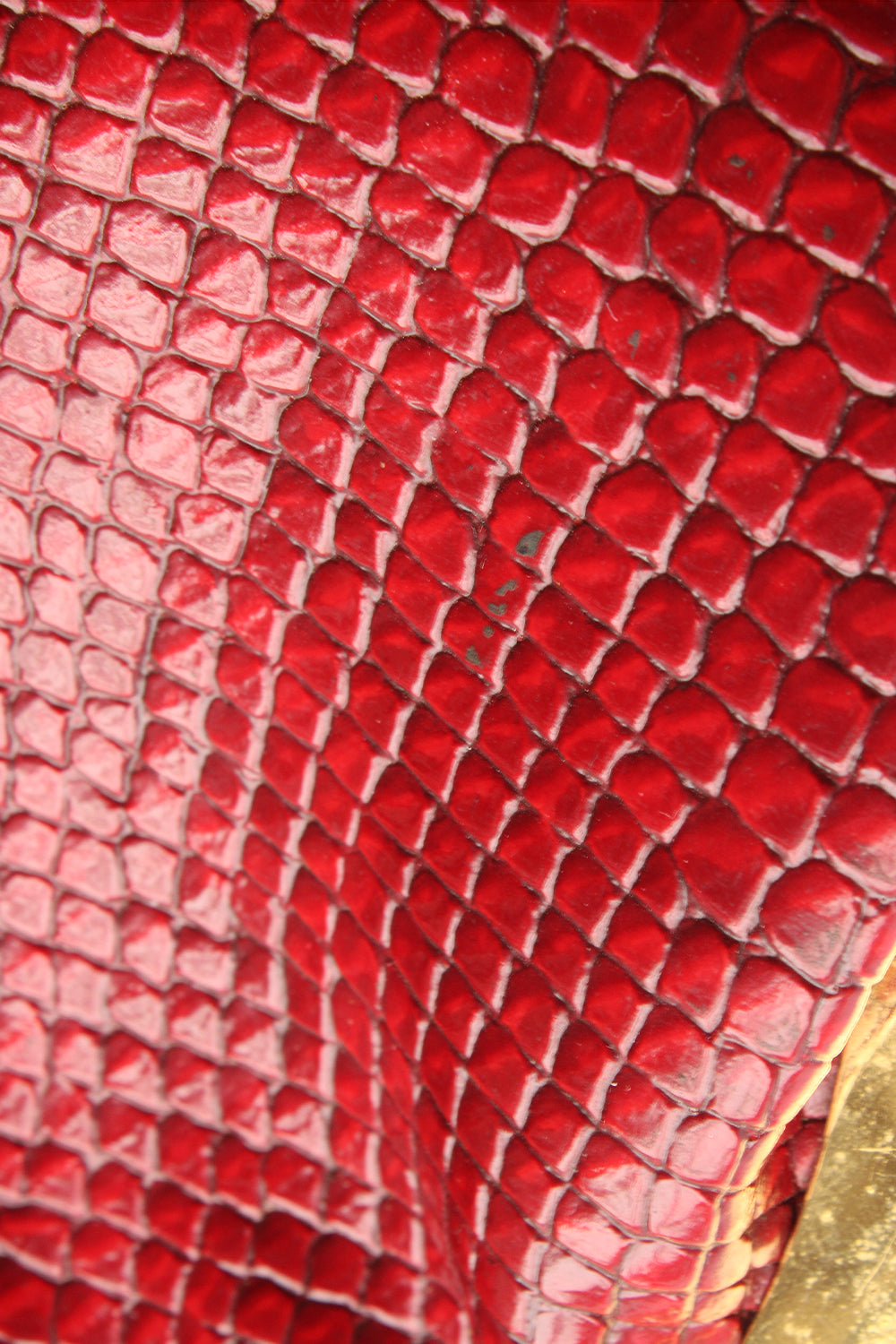 Vintage snakeskin knipportemonnee