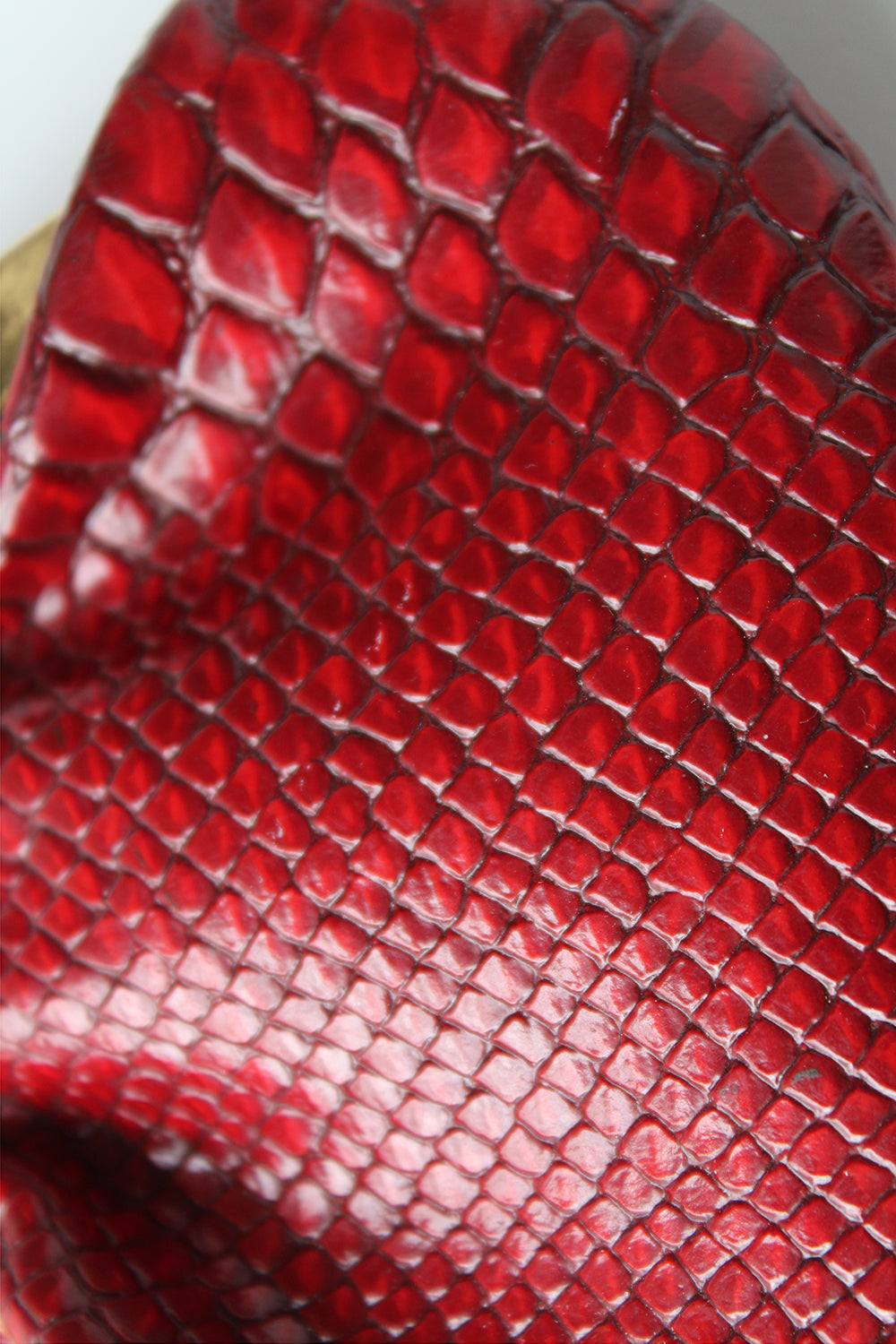 Vintage snakeskin knipportemonnee