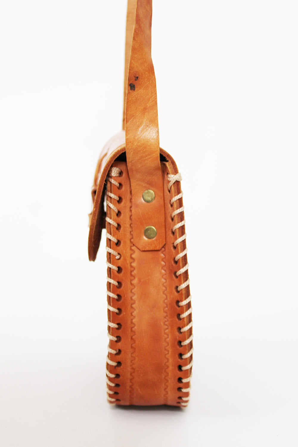 Vintage tooled leather bag