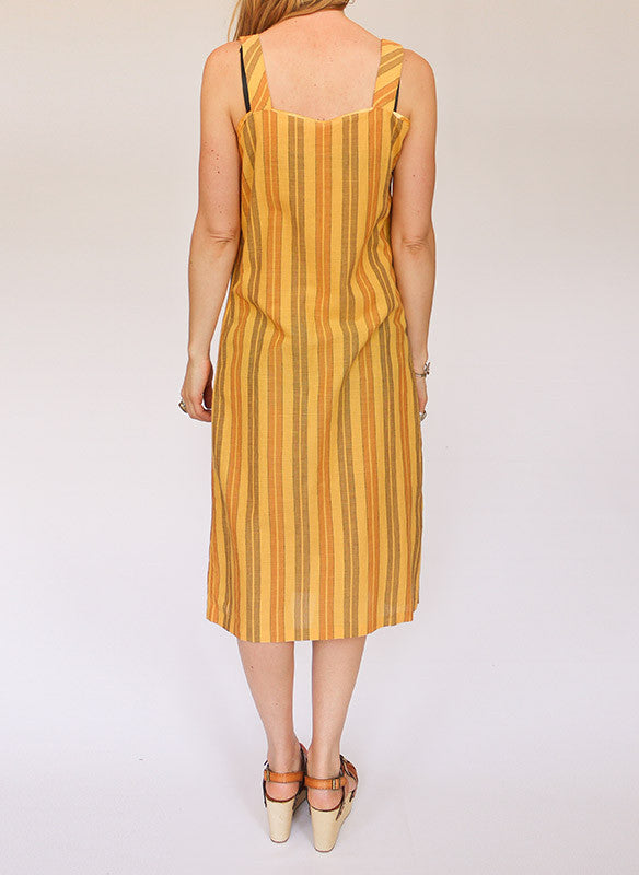 Vintage 70s gestreepte jurk