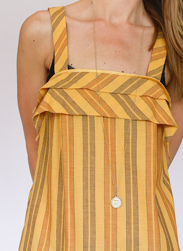 Vintage 70s gestreepte jurk