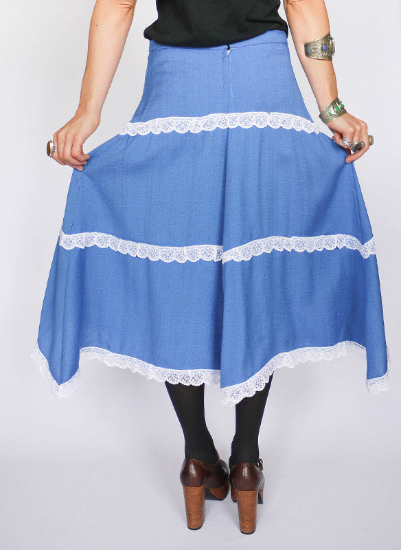 Vintage 70s rok met kant_4