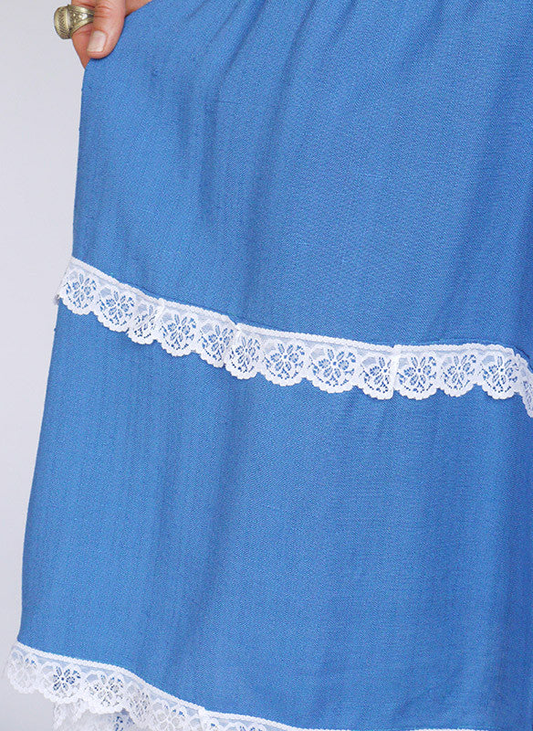Vintage 70s rok met kant_3