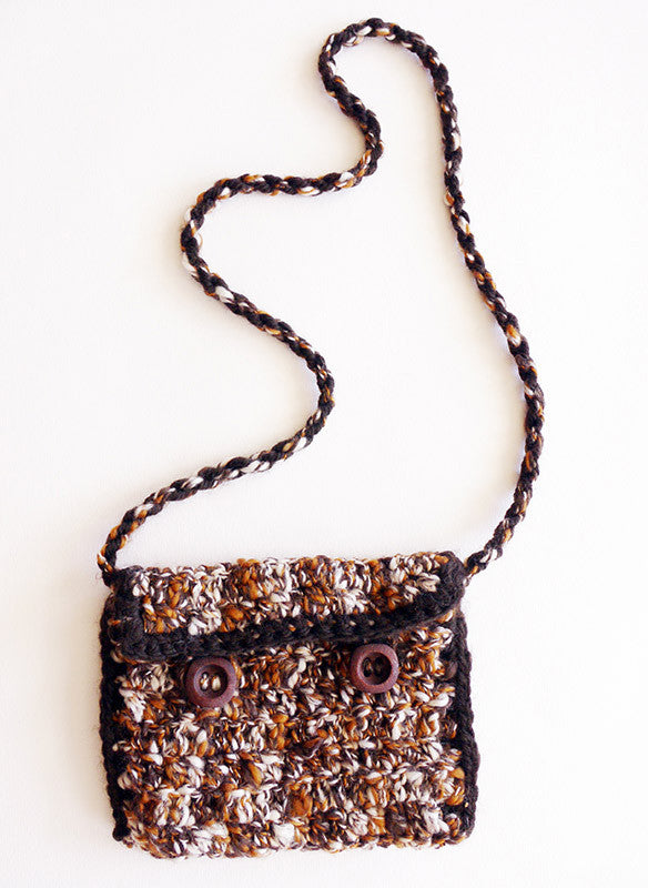 Vintage gebreide 70s tas